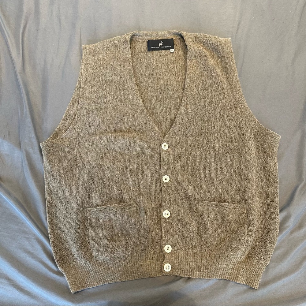 Peruvian‎ Connection Size-XL Sweater  Vest (see description)